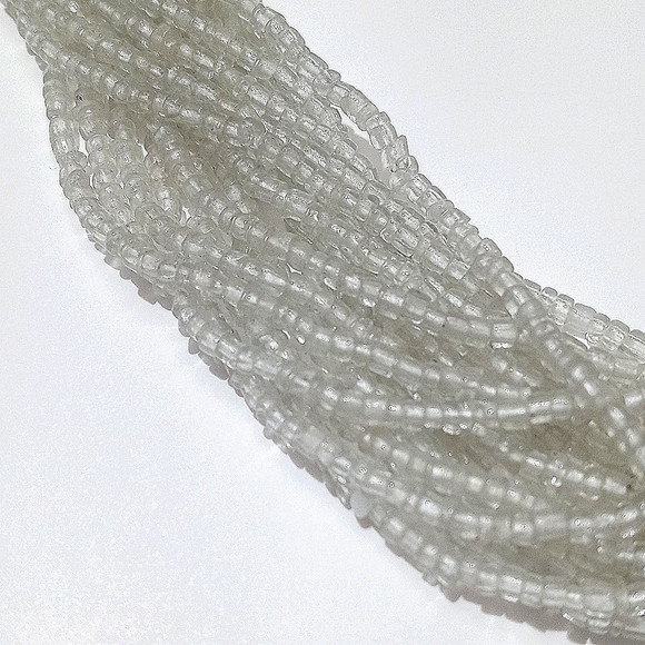 *Relisted* Vintage Multi String Clear Beaded Necklace from India - Picture 8 of 14